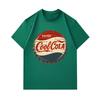 Men's 100% Cotton Crew Neck Short Sleeve T-Shirt, Retro Vintage Cool Cola Bottle Cap Pattern Printed Casual Comfortable Daily Wear Top for Summer Dail