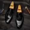 New Men's Fringed Loafer Leather Shoes First Layer Cowhide Large Size 48 Men's Shoes Casual and Versatile