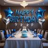 Heart Star Happy Birthday Balloon Garland Kit Latex/Aluminum Film DIY Accessories Balloons Background Wall Decoration Supplies