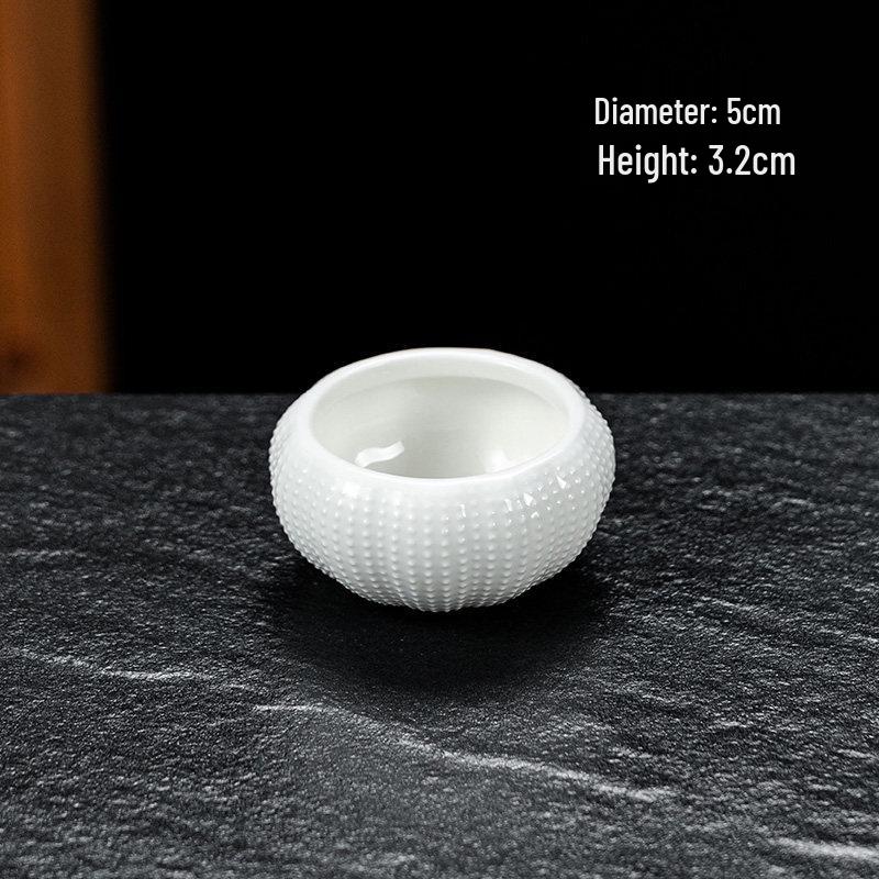 Creative Round White Ceramic Dipping & Seasoning Plate