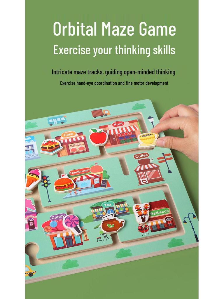 Baby Maze Game: Early Education Puzzle for Fine Motor Skills & Focus