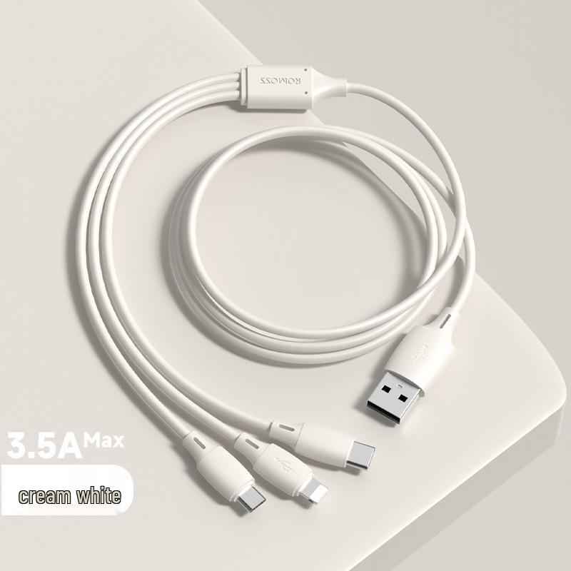 Romoss 3-in-1 Fast Charging Cable 3.5A for Android, Huawei, Apple