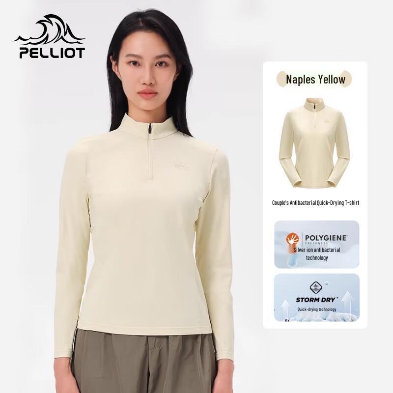 Pelliot Women's Quick-Dry Stand-Collar Long Sleeve T-Shirt