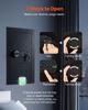 VEVOR Wall Safe, 3-Tier Hidden Wall Mounted Safe with Password & Key, Q235 Cold-Rolled Steel In-Wall Box with LED Lighting