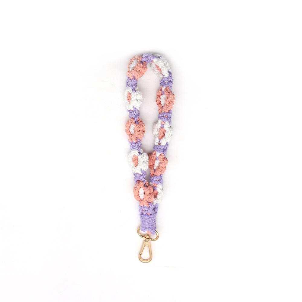 Trendy Handmade Daisy Bracelet & Keychain Pendant 22*1