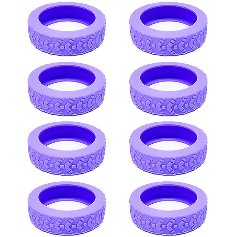 8Pcs Thicken Texture Silicone Wheels Protector For Luggage Reduce Noise Travel Luggage Wheels Cover Luggage Accessories