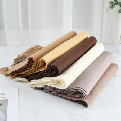 Nuovo Sciarpa Spessa Calda Tinta Unita Imitazione Cashmere Inverno per Uomo Donna Scialle Moda Scaldacollo Sciarpe Lunghe Fascia Scaldamani