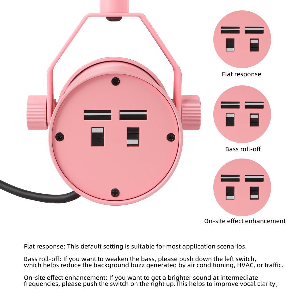 Yayın & Sunuculuk İçin SM7B Profesyonel Stüdyo Dinamik Mikrofonu