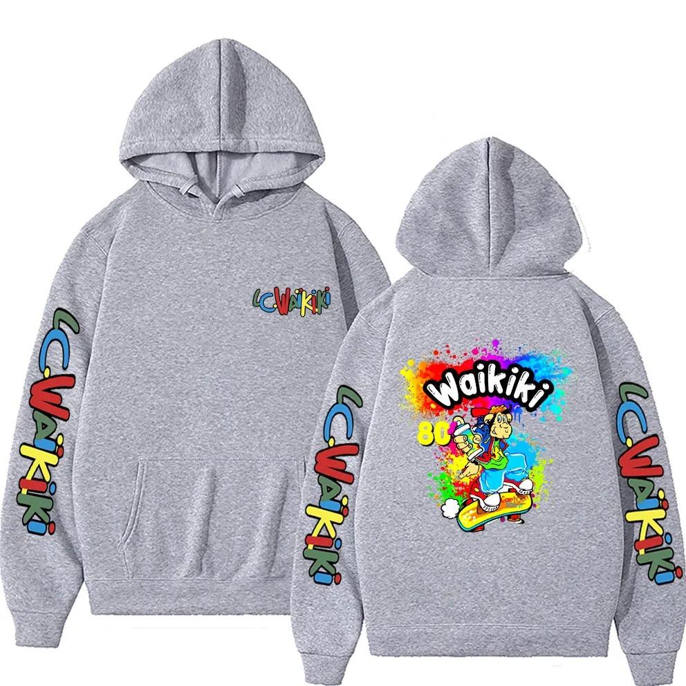 Classic Cartoon Characters Lc Waikiki Monkey Graphic Print Hoodies Funny Men Women Sweatshirt High Quality Pullovers