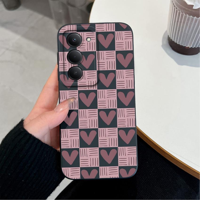 Premium Protective Case For Redmi 15 10 11 15C 12C 10C Note 14 Pro Plus 14S Beautiful Brown Leaf Patterns Liquid Silicone Phone Cover For Redmi Casing