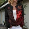 Women's Fashion Halloween Knit Cardigan Button Down Sweater Top for Fall Party and Everyday Wear
