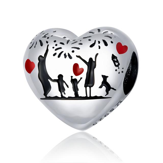 925 Silver Ihåliga Blommor Cykel Dansare Mode Berlock Pärlor Passar Berlockarmband Armband Kvinnosmycken