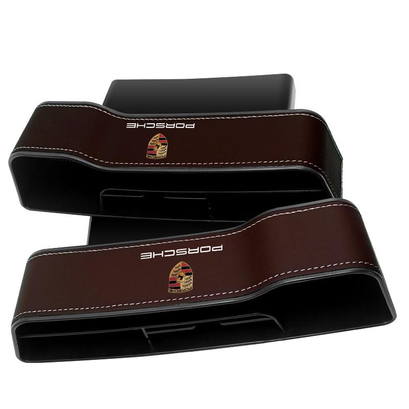 2 ks Multifunkční organizér na sedadlo do auta Úložný box do mezery sedadla Pro Porsche 911 918 928 944 968 Boxster Carrera-GT Cayenne Macan Panamera