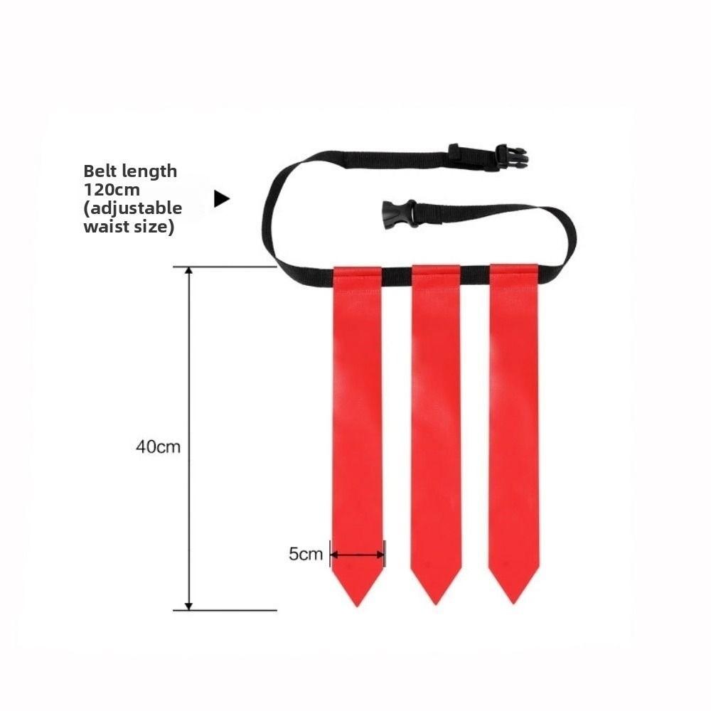 PVC American Football Waist Flag with Storage Bag Football Belt New Youth Football Waist Belt