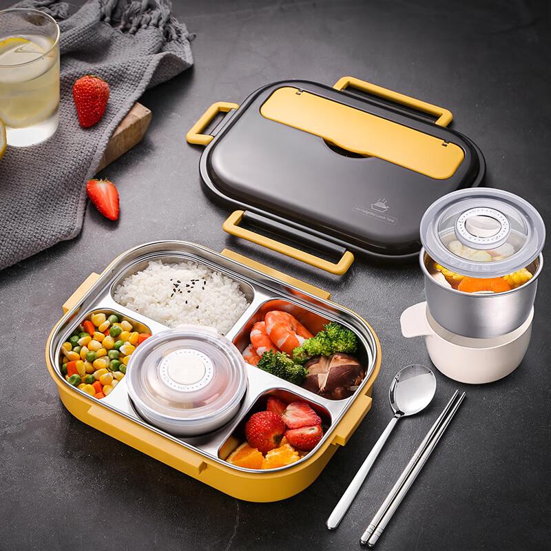 304 Stainless Steel Double-Layer Bento Lunch Box