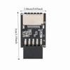 Fast Transfer USB2.0 to Type E Adapter Internal Header Black Front Type E Adapter Motherboard USB2.0 Adapter PCs Front Panel