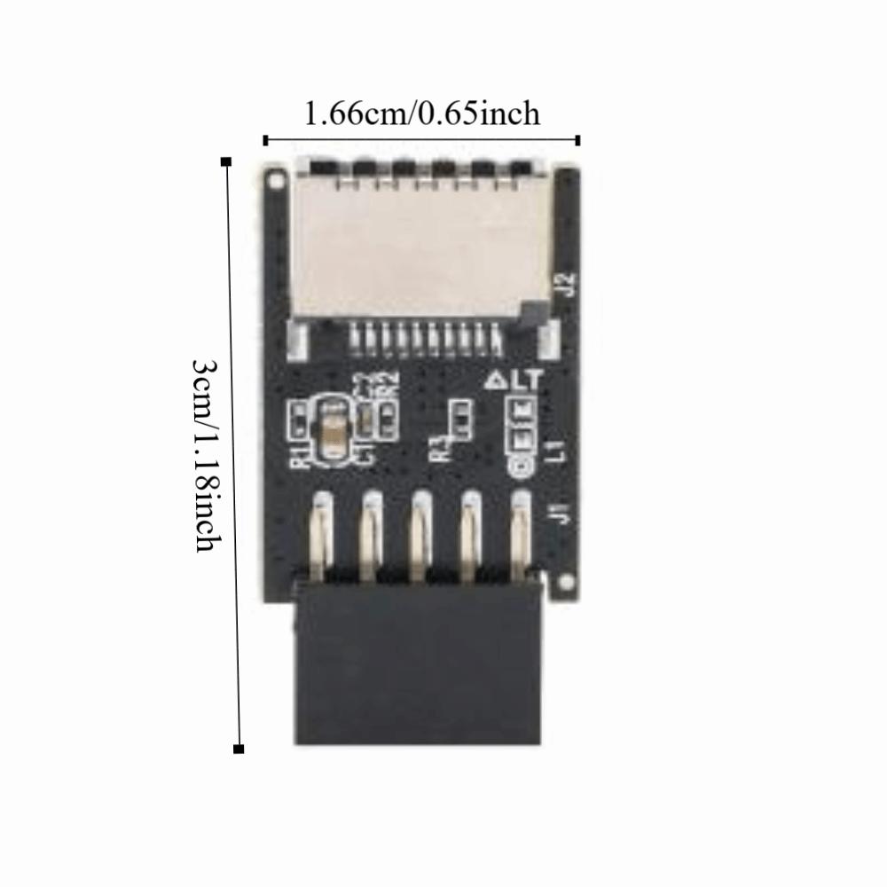 Fast Transfer USB2.0 to Type E Adapter Internal Header Black Front Type E Adapter Motherboard USB2.0 Adapter PCs Front Panel