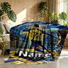 Custom Name Personalized Cristiano Ronaldo Print Blanket, Home Decor, Bedroom, Sofa, Camping, Couch, Gifts for Birthday Christmas