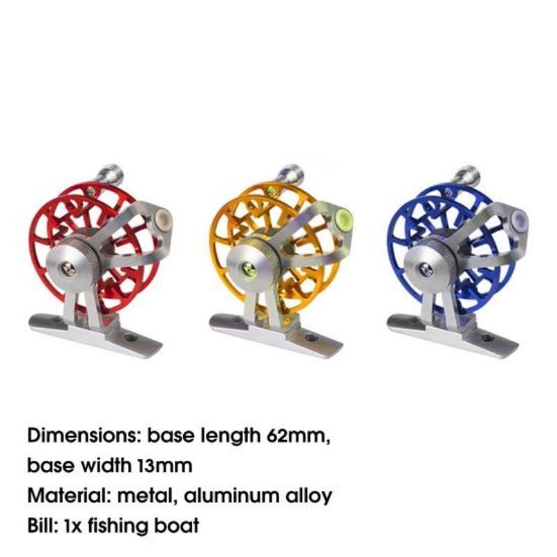 Kolečko pro rybářský vlasec Malé mini kovové duté Lehké rybářské nářadí Přenosné a snadno se instaluje