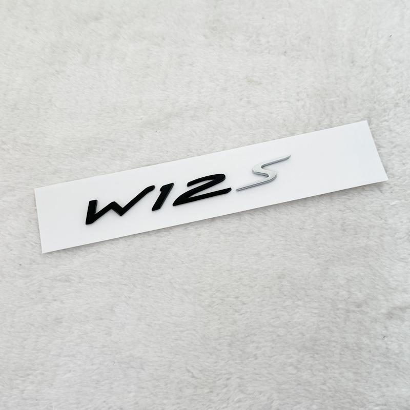 Coche W12 Logo maletero guardabarros cuerpo insignia emblema calcomanías pegatina para Bentley Continental GT Flying Spur Benta TH2