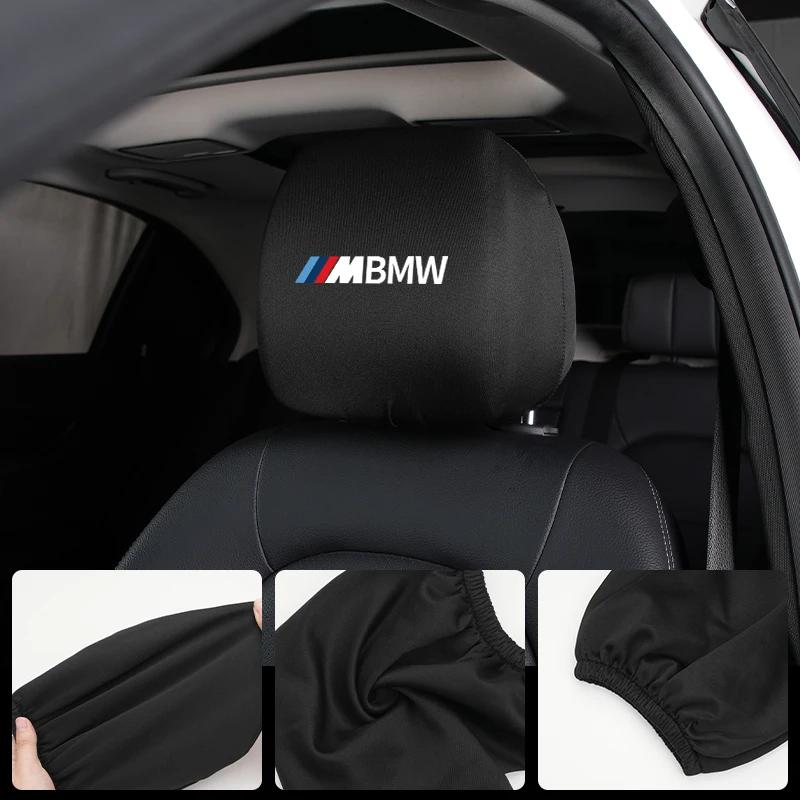 2025 Hot Cloth Car Seat Headrest Cover Anti-Dirty Elastic Protective Cover Car Interior Replacement Parts For BMW E30 E34 E36 E3