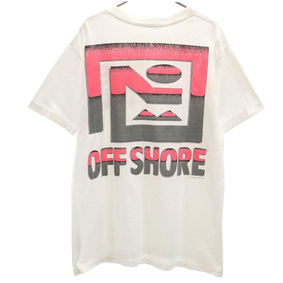 

OFF SHORE 90s Made in USA Old Back logo Short sleeve T-shirt Men s Used