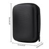 EVA Hard Case Square Heaphone Bag with Inner Mesh Pocket Carry Pouch with Inner Mesh Pocket for Electronic Accessory