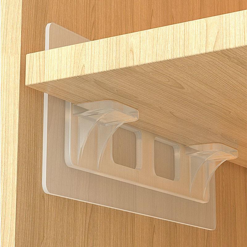 Adhesive Seamless Shelf Partition Bracket, No-Drill Load-Bearing Divider Tray Fixator.