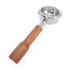 58mm Portafilter Bottomless 2 Ears Detachable   Wood and Stainless Steel Coffee Machine Bottomless Filter for  