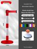 Retractable Queue Barrier Post with Belt
