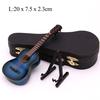 Minigitar Miniatyrmodell Klassisk gitar Miniatyr Minimusikkinstrumentmodell av tre