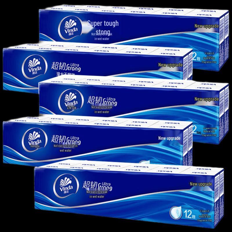 Vinda Super Tough 4-Ply Pocket Tissues