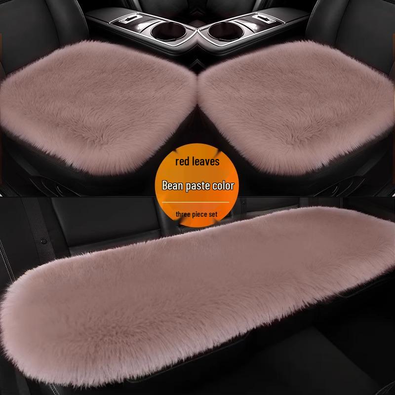 Winter Furry Car Seat Cushion for Women - Rear/Sedan Use
