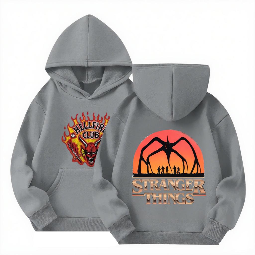 Kinder Kapuzenpullover mit Farbverlaufdruck Langarm Lockeres Sweatshirt Sweatshirt