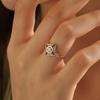 European and American Fashion Palace Style Ruby Fashion Block Creative Women's Ring