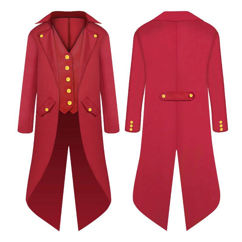 European Medieval Children's Punk Retro Tailcoat