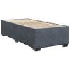 Box Spring Bed with Mattress Dark Grey 80 x 200 cm Velvet