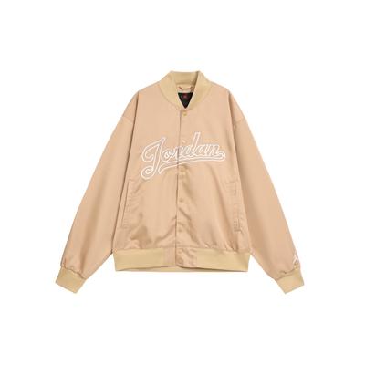 Flight MVP Letter Print Casual Long Sleeve Jacket Men Jacket Khaki FN4660-244