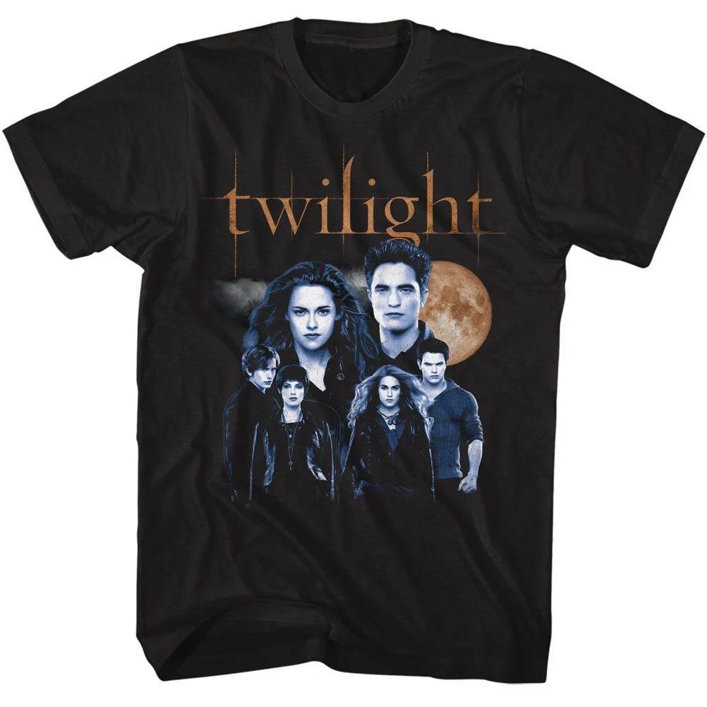 Twilight - Cullen Family With Moon - American Classics - Solid Black Short 160