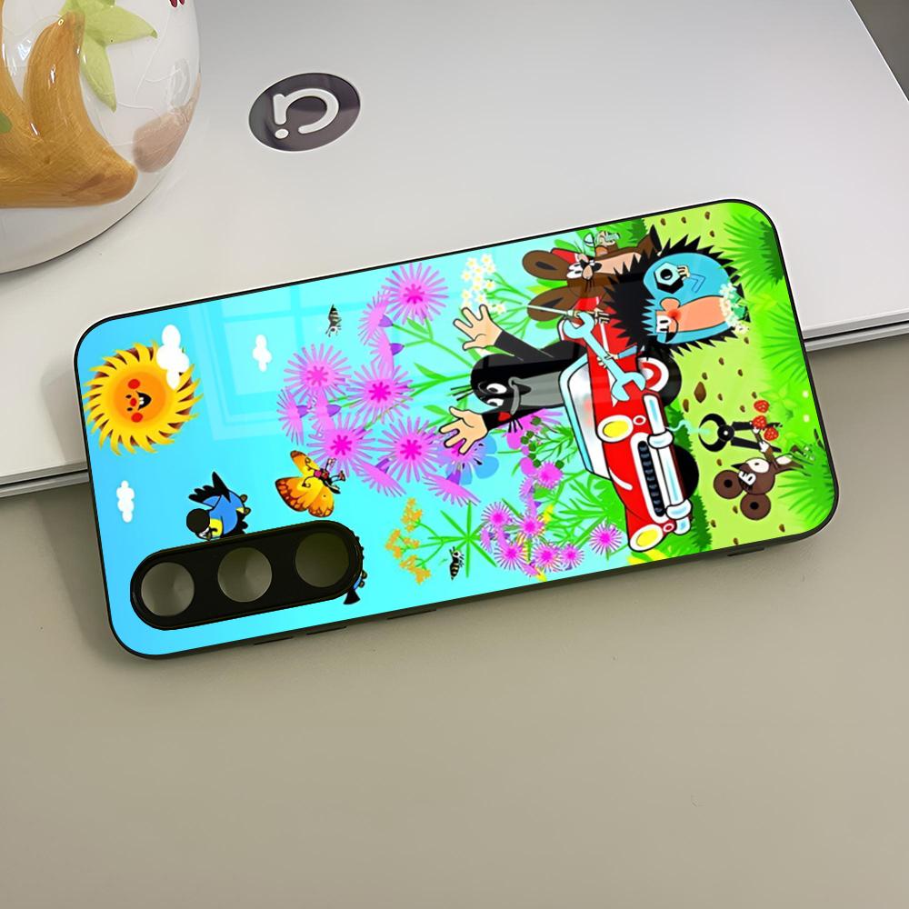 Cartoon Classic Krtek A Kalhotky Phone Case Glass For Samsung Galaxy S23 S25 S24 S21 S22 S20 Ultra Fe Plus Edge Cover