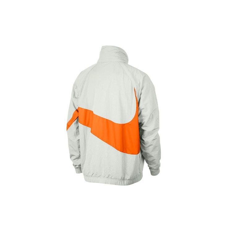 Nike Jackets Men's White Orange Stand Collar Moderate Other AJ1404-123