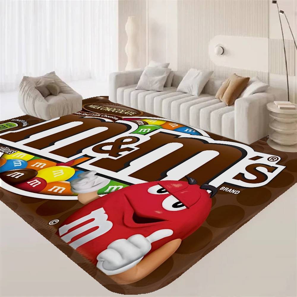 Carpet M&M Candy Snacks Kitchen Mat Kids Room Bedroom Decoration Balcony Anti-Slip Doormat Living Room Alfombra