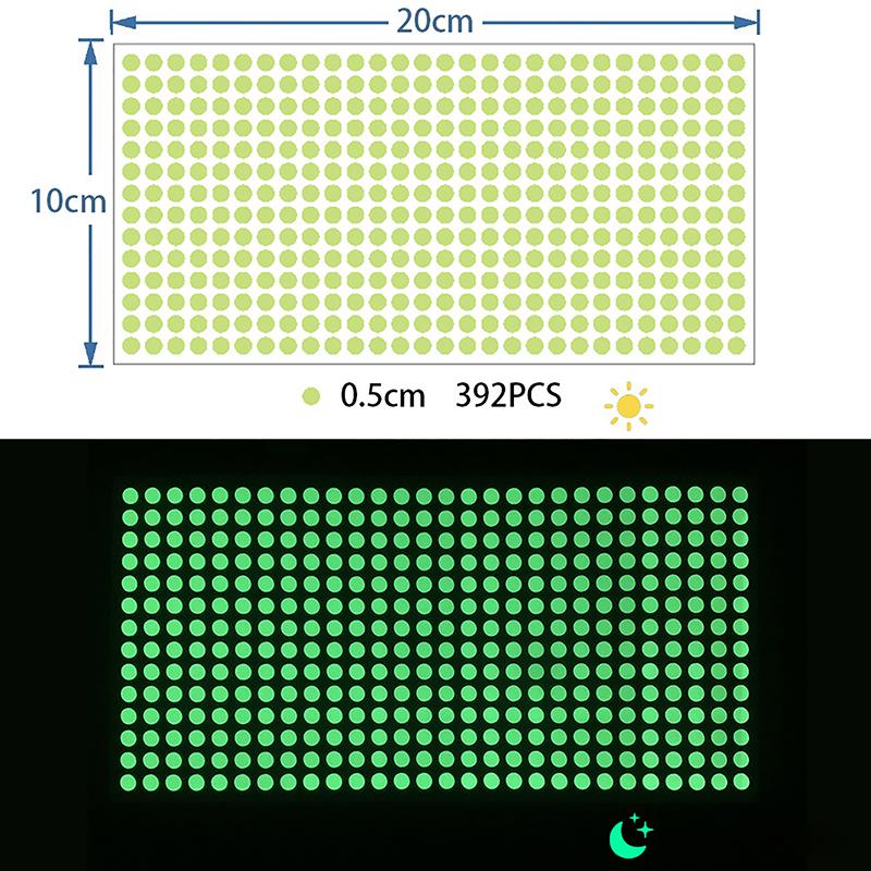 

Светящиеся в темноте звезды круглые точечные наклейки на стену Diy декор комнаты 0.5cm