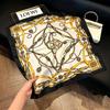 New old money wind chain neck scarf women's commuting versatile soft silk scarf neck protection shawl outer scarf