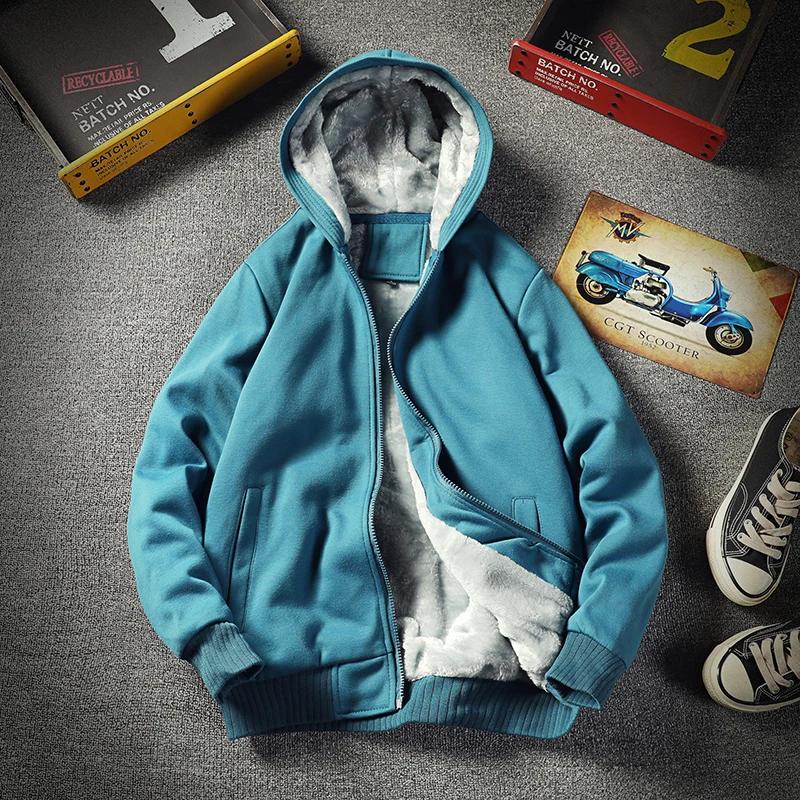 Trendy Korean Hooded Cardigan Sweatshirt Men Loose Casual Zip Up Hoodie Coat Autumn Winter Chic Versatile Student Fleece Hoodies
