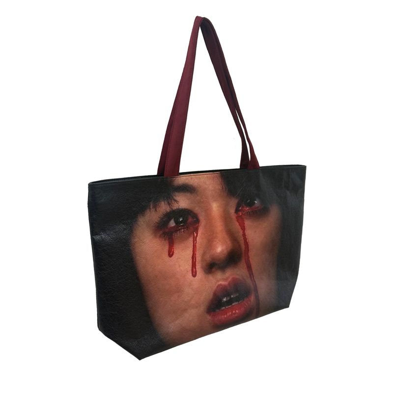 

Cyberlove (Cl *) Online Love Master Li Shan Qianming Portrait Print DuPont Paper Shoulder Tote Bag Red Satchel