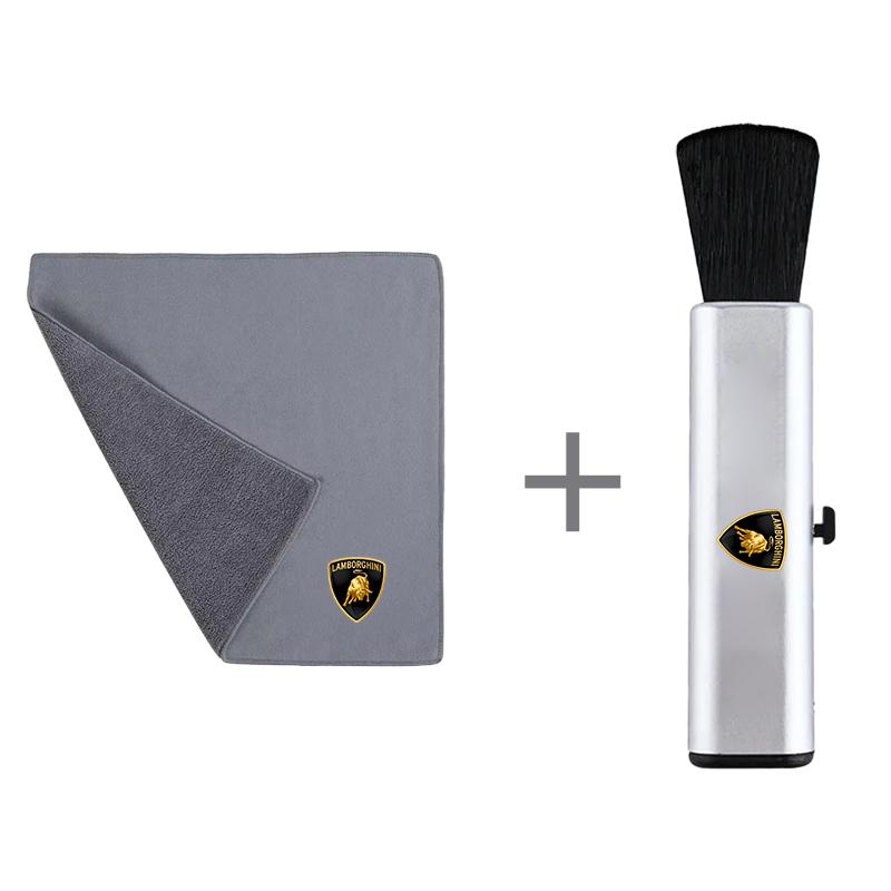 Sticker Microfiber Car Wash Towel & Retractable Cleaning Brush Car Washing Kit For Lamborghini Urus Huracan Aventador Premium PP47