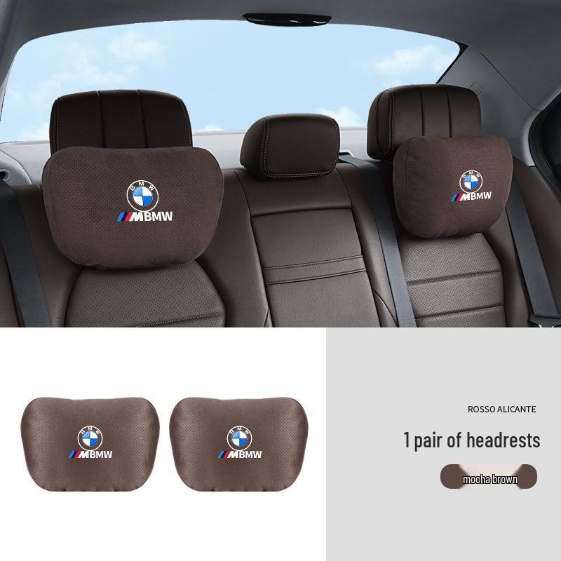 Compatible with BMW 5, 7 Series, X1, X3, X5 car seats, featuring headrest, lumbar, and neck support pillows.
