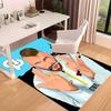 1pc Jul  rapper Print Area Rug - Soft, Washable Non-Slip Indoor Mat for Office Chairs, Living Room, Home Office Decorative Rug