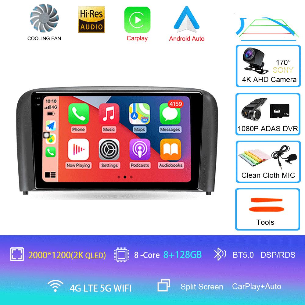 Car Radio Android 14For Volvo S80 1998 1999 2000 2001 2002 2003 2004 2005 2006 Navigation GPS Multimedia Player Stereo Carplay